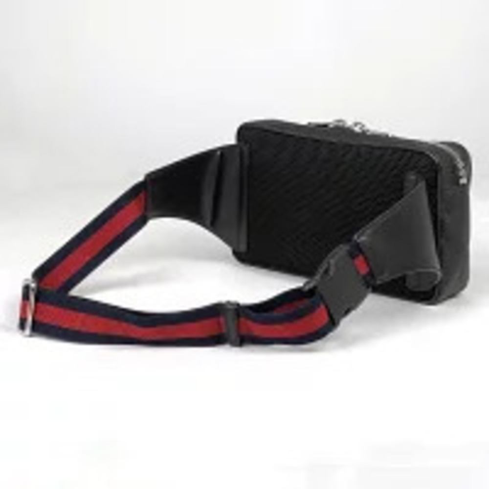 Gucci Supreme Bum Crossbody Sherry waist black bag web GG Belt belt Body Black